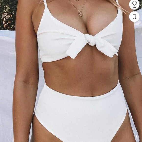 Princess polly Alina bikini set white- SMALL - Picture 3 of 4